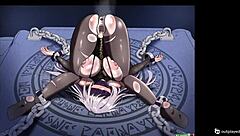 Futa and ecchi content in a gallery of an American animated hentai game