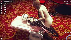 Anime Featuring 2B From Nier Automata In Action