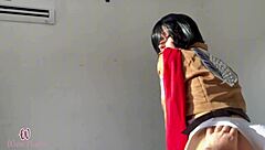 Mikasa Rides Eren's Monster Cock