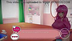 Hentai game with Japanese anime style and commented gameplay