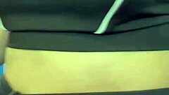 Hot Babe Licks Pussy To Orgasm In Crowded Bathroom