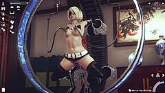 Anime Featuring 2B From Nier Automata In Action