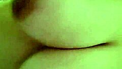 two friends cum on girlfriend's oiled ass in a row