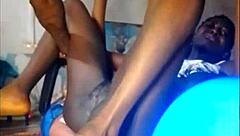 See how I fuck my black teen slit hard in this video