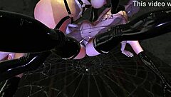 Playful spider scene in VR demo