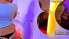 snow bunny pawg eats cock after spanking