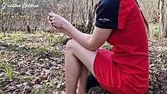 Shy Russian Girl's Outdoor Blowjob