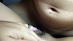 Fingering and interactive fun with small waist and legs