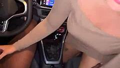 Asian escort pays for Uber ride with wet blowjob