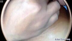 A big cock penetrates a big pussy in an espionage style