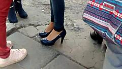 Beautiful princess swaps heels for slippers in a surprising twist