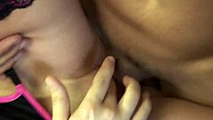 Fucking Hot Brunette Milf Gets Handjob In Fishnets!