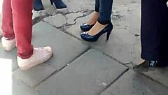 Beautiful princess swaps heels for slippers in a surprising twist