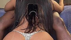 Brazilian wife enjoys BBC while husband away, amateur fun