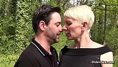 A big cocked man seduces a hot milf and gives her a rough anal sex
