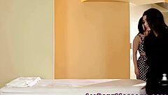 Lesbian babes lick each other's pussy