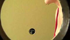 Krissy Lynn's interracial glory hole scene with a big cock