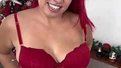 redhead amateur gets fucked by landlord in apartment viewing, first time encounter turns wild