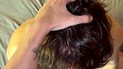 Young man with large penis has unprotected sex with aunt and then she leaves