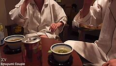 boss emi yumi gets wild sex in hotel room, cumming hard in doggystyle pov