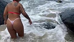 Watch us horny girls fucking on the beach in group lesbian action