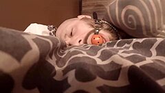 Diy strapon experience with handcuffs and couple play