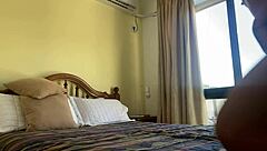 I'm wanking with a toy in my ass on vacation.