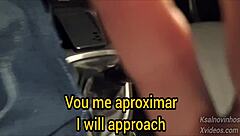 risky public handjob for hot teen 18+ on the street