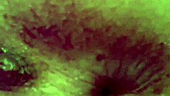 Close up of a puffy pussy lip masturbation scene with a happy ending