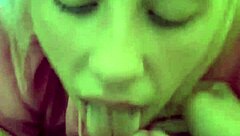 Watch Her Swallow That Hoodie Cumshot Deep In Her Wet Mouth!