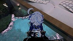 Yukoshvr - Kafka and Furina take turns on goth boy