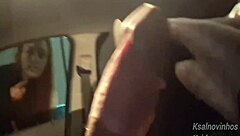 risky public handjob for hot teen 18+ on the street