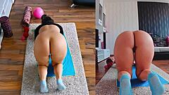 See how people work out naked in this dual cam porn