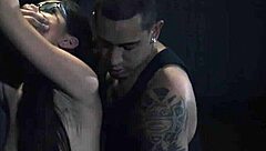 Nylon feet girl with glasses gets dominated