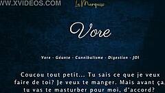 vore gives french joi with giantess instructions