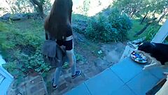 Damn! Risky public sex on beach and bus with huge cumshots!