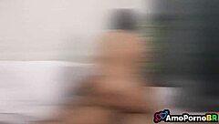 My husband with a big black cock is fucking the maid while watching porn