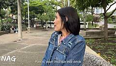 Jade Mercury Teases Stranger Near Subway for Filmed Fun