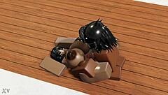 Deepthroat Blowjob Game in Roblox Porn Scene