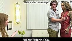 Stepson's kinky therapy sessions with Athena and Shrink