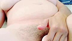 penetrating giant dildo and enjoying cumshot sensation