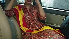 omg, this beautiful panjabi wife got fucked by her husband in the car with dirty talk and hardcore sex 😍