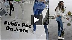 Teen 18+ Pees In Jeans Publicly