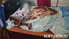 Beautiful African wife tempt her husband until he gets an erection