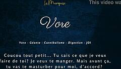 vore gives french joi with giantess instructions