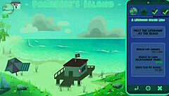 He fucks me in public pussy during Paradise Island game, doggystyle and blowjob!