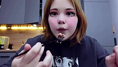 Furiyssh performs a steamy mugbang with her chubby body