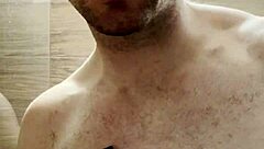 Gym rat's pre-photoshoot routine: hair removal and posing