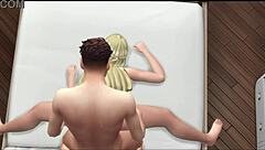 Small blondes with hourglass shapes sucking and fucking