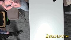 Tattooed milf shoplifter takes thick rod in rough play